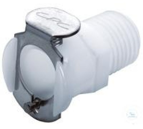8760-2161 Муфта Burkle CPC, PP, внутренняя, с клапаном, 3/8 "NPT 8760-2161 Муфта Burkle CPC, PP, внутренняя, с клапаном, 3/8 "NPT