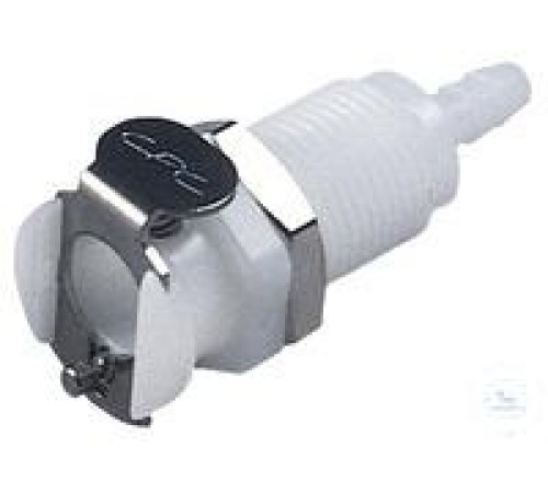 8743-1102 POM муфта Burkle CPC, охватываемая, с клапаном, крепление, 3,2 мм 8743-1102 POM муфта Burkle CPC, охватываемая, с клапаном, крепление, 3,2 мм